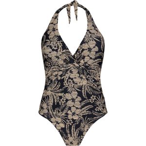 Barts Tuala Halter Shaping One Piece Vrouwen Badpak - maat 38 - Zwart