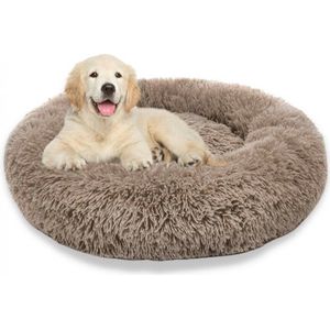 Topmast Fluffy Donut - Dierenmand - Donut Hondenmand - Camel - 50 cm - AKTIE