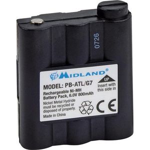 RESERVEBATTERIJ Ni-MH 800mAh voor ALN004 & ALN020 (Midland G7)