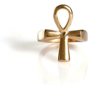 Marenca gouden heren ankh ring (L)