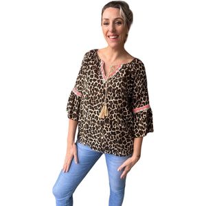 Ibiza shirt panter print maat L/XL