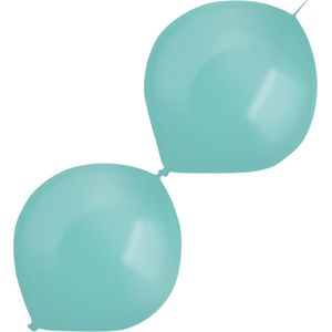 Amscan Slingerballonnen Parel 30 Cm Latex Turquoise 50 Stuks