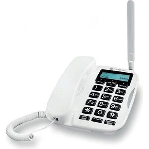 Motorola Voice - FW500 noodstroomkostentelefoon, met SIM en vaste lijn - 4G LTE noodback-up, tot 8 uur accuduur