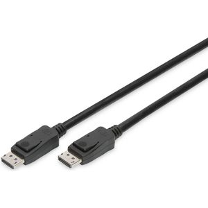 Digitus AK-340106-020-S DisplayPort-kabel DisplayPort Aansluitkabel DisplayPort-stekker, DisplayPort-stekker 2.00 m Zwa