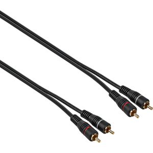 Tulp kabel | Analoog | Dubbel afgeschermd | 10 meter | Zwart | Allteq