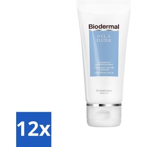 Biodermal P-CL-E fluïde - Dagcreme - en nachtcrème met glycerine - tube 50ml - Voordeelverpakking - 12 stuks