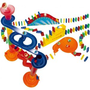 Noris - Domino Run Mega - 200 stuks - knikkerbaan - domino - dominoset - montessori speelgoed - educatief speelgoed - cadeaus voor kinderen - vanaf 3 jaar