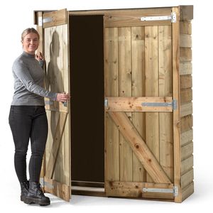 Tuinkast Bart | Tuinberging Dubbel | Berging voor tuin | Opslag kast | Hout | Volente | Wood Selections