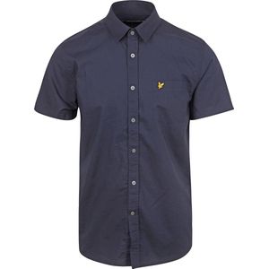 Lyle and Scott Short Sleeves Overhemd Poplin Navy - Maat M - Heren - Overhemden Casual