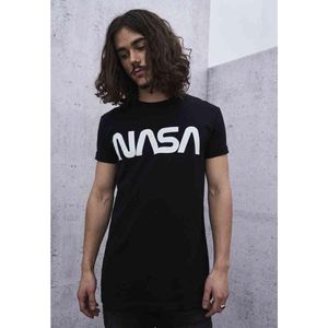 Mister Tee NASA - NASA Worm Heren T-shirt - XL - Zwart
