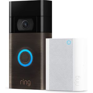 Ring Video Doorbell (2nd Gen) Venetian Bronze met Chime - slimme deurbel - batterij