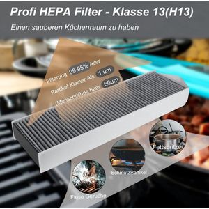 Geschikt voor Bora Pure Puakf Puru Puxu kookplaat pompmachine actieve koolfilter filter 2 stuks