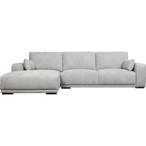 Loungebank Links Grijs Stof - 305x105x85cm - Zitdiepte 64cm - Giga Meubel