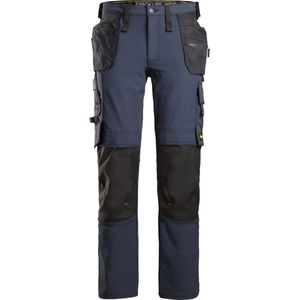 Snickers 6271 Full Stretch Werkbroek met Holsterzakken - Donker Blauw/Zwart - 46