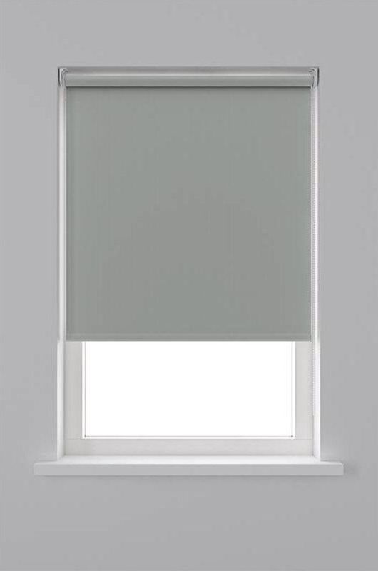 Decosol Rolgordijn Verduisterend - Grijs - Maat: 90 x 250 cm