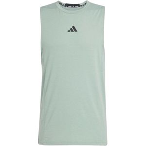 Adidas designed for training workout tanktop in de kleur groen.