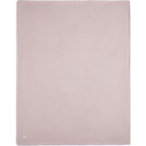 Jollein Baby Deken Wieg 75x100cm Basic Knit - Pale Pink/Fleece