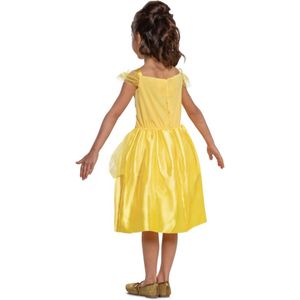 Smiffys - Disney Belle Basic Plus Kostuum Jurk Kinderen - Kids tm 8 jaar - Geel