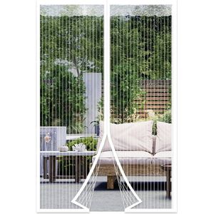 Magnetisch vliegengaas, vliegengaas voor deuren 150 x 200 cm, hordeur, hordeur, insectenbescherming, deur, geen spleet, eenvoudig te installeren zonder boren, houdt insecten buiten, laat frisse
