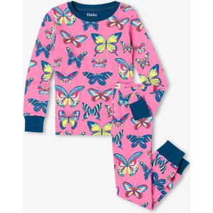 Hatley 2 delige Meisjes Pyjama vlinders roze - 2Y(92)