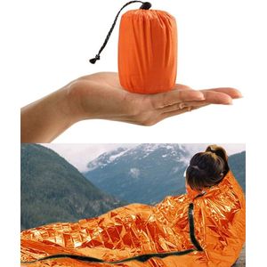 Thermische Nooddeken, slaapzak \ Premium Reddingsdeke | Survival Whistle Ultralight Cold Protection / Noodslaapzakken - emergency foil blanket, emergency sleeping bag - 1 Pack