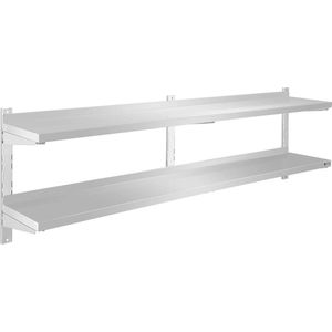 Royal Catering Wandrek - Keukenrek - Kruidenrek - 2 planken - 180 cm