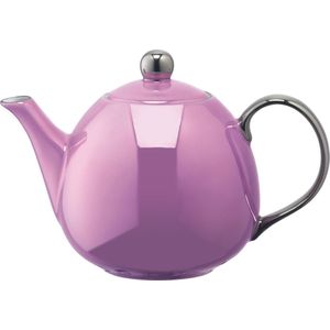 L.S.A. Polka Theepot - Porselein - 750 ml - Pink metallic