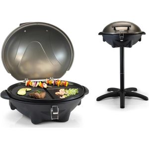 Elektrische Barbecue met 46 x 35 cm Bakoppervlak en 2200 Watt - Ook te gebruiken als tafel BBQ - Snoerlengte 3 meter