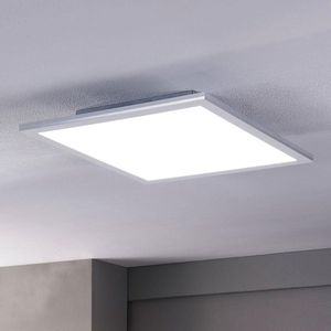 Lindby - LED paneel- met dimmer - 1licht - plexiglas, aluminium - H: 5.2 cm - wit, zilver - Inclusief lichtbron