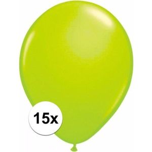 Groene ballonnen 15 stuks 30 cm