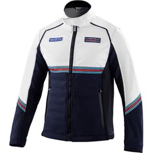 Sparco Martini Racing Softshell - Windproof - Marineblauw/Wit - Softshell maat 3XL