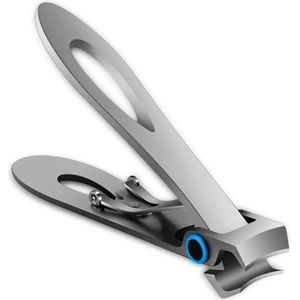Grote roestvrijstalen nagelknippers voor dikke nagels - 10 mm brede bekopening - zilveren nagelknipper voor vingernagels en teennagels