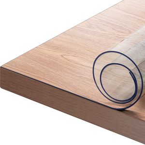 Kamyra® Tafelkleed - Waterdicht & Hittebestendig - Voor Woonkamer, Eettafel - PVC - Wasbaar - 70x110 cm - Transparant