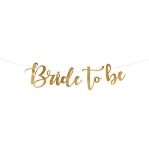 Banner Bride To Be Gold