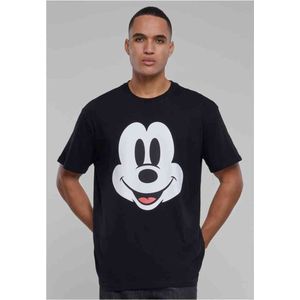 Mister Tee Upscale Mickey Mouse - Disney 100 Mickey Face Oversize Heren T-shirt - XS - Zwart