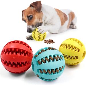 3 stuks hondenspeelgoed bal 4,8 cm traktatie dispenser bal speelgoed interactieve verrijking hondenspeelgoed voor verveling kleine hond puzzel speelgoed tanden reiniging kauwspeelgoed oefening spel IQ