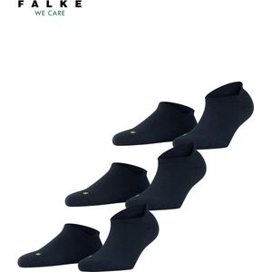 Falke Cool Kick - 3 Paar Sneakersokken voor Dames en Heren - Marine Blauw - Vochtregulerend - Verkoelend - Comfortabele Zool - Maat 42-43