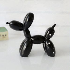DWIH - Standbeeld Ballon Hond - Jeff Koons kleine replica - Verjaardag Versiering - zWART- Kinderkamer Decoratie - 9 cm