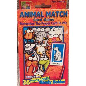 Animal Match Kaartspel- Onthoud de juiste kaart om te winnen