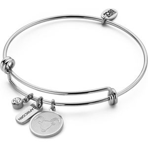 CO88 Collection Zodiac 8CB 90422 Stalen armband - Sterrenbeeld Steenbok - Zilverkleurig