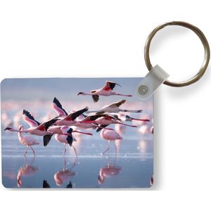 Sleutelhanger - Flamingo - Vogel - Water - Roze - Uitdeelcadeautjes - Plastic