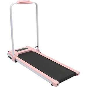 Electric Treadmill for Home, 10 km/h, Fitness, Folding Walking Path, Jogging and LED Display, Jogging, Running, Pink