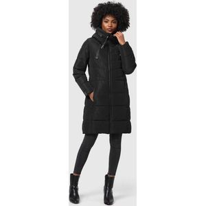 Warm & Waterafstotend Marikoo NATSUKOO - Gewatteerde Winterjas Dames - Volwassen - Capuchon - zwart - L