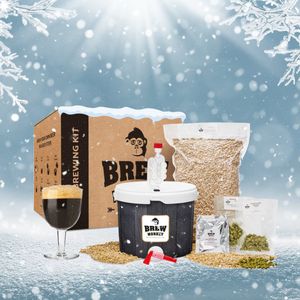 Brew Monkey Basis Winterbier - Bierbrouwpakket - Zelf Bier Brouwen Bierpakket - Startpakket - Gadgets Mannen - Cadeau - Cadeautjes - Valentijn - Valentijn cadeautje voor hem - Valentijnsdag cadeau