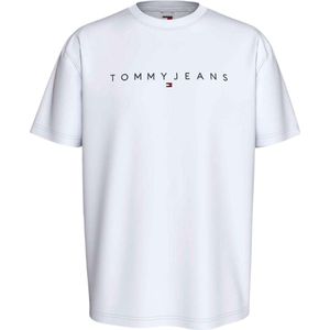 Tommy Hilfiger TJM Regular Linear Logo T-shirt - Heren - Wit - Maat S