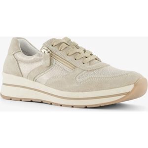 Natuform leren dames sneakers beige - Maat 41 - Uitneembare zool