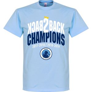 City Back to Back Champions T-Shirt - Lichtblauw - S