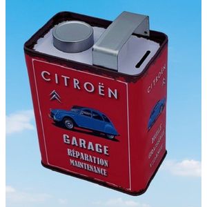Spaarpot In Vorm Oil Can - Citroen Garage  (made in France)