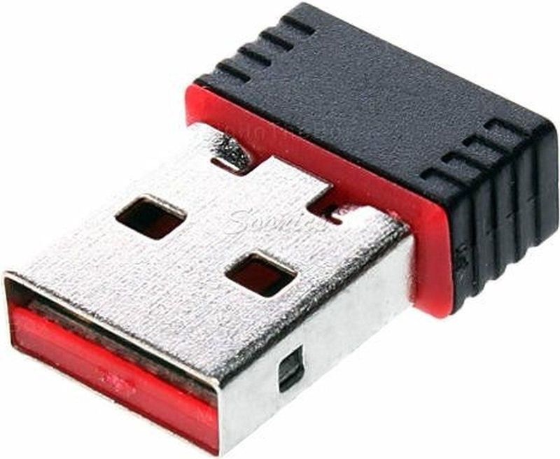 Peachy WiFi Dongle stick USB netwerk adapter wireless draadloos 802.11n - Zwart