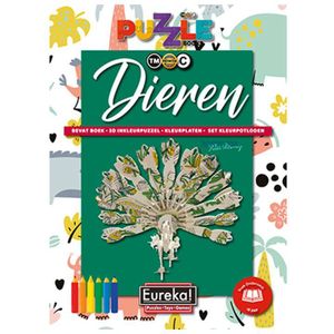 Eureka 3D Puzzle Books Kleur- en Puzzelboek - Dieren